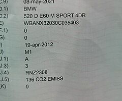 BMW 520D M Sport - Image 8/9