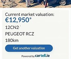 Peugeot Rcz Gt  sport 2012 Nct 2024 and taxed - Image 8/10