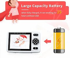 85 eur Baby Monitor with camera 3.5 inch HD Screen, Video Baby Monitor with Camera and Audio - Image 7/8