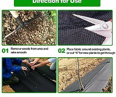 Ground Cover Weed Membrane Heavy Duty Landscape Ground 55 eur Cover Membrane for Gardens (4m x 10m) - Image 3/8
