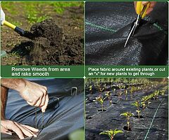 Ground Cover Weed Membrane Heavy Duty Landscape Ground 55 eur Cover Membrane for Gardens (4m x 10m) - Image 6/8