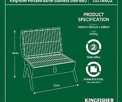 60 eur Portable Barrel BBQ grill - Image 7/8