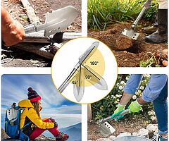 49 eur Folding Shovel, Camping Military Survival Shovel Portable Tool for Camping,Trenching (71 cm) - Image 4/9
