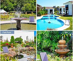 41 eur Solar Fountain Pump, 6.5W Panel Backup Solar Water Pump Floating Fountain, 6 Nozzles - Image 4/9