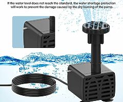 41 eur Solar Fountain Pump, 6.5W Panel Backup Solar Water Pump Floating Fountain, 6 Nozzles - Image 7/9