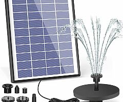 41 eur Solar Fountain Pump, 6.5W Panel Backup Solar Water Pump Floating Fountain, 6 Nozzles - Image 9/9