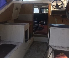 Boat sea m river 70 hrs engine with trailer