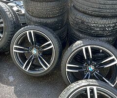 Bmw 19inch alloy wheels with new tyres for sale - Image 3/4
