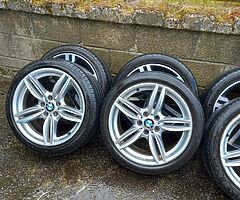 Bmw f10 19inch genuine alloy wheels with good tyres for sale - Image 3/3