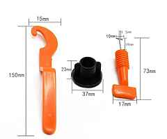 Professional Tile Leveling System 50pcs Pack Reusable Spacers for Walls Floors + Special Wrench - Image 4/10