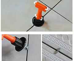 Professional Tile Leveling System 50pcs Pack Reusable Spacers for Walls Floors + Special Wrench - Image 5/10