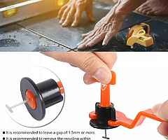 Professional Tile Leveling System 50pcs Pack Reusable Spacers for Walls Floors + Special Wrench - Image 10/10