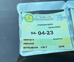 06 Mitsubishi Colt NEW NCT 04-23