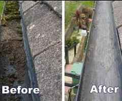 Gutters cleaned and sealed