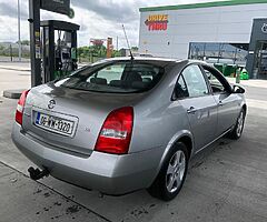 06 nissan primera 1.6 petrol 
low 99k miles
1 owner 
5 speed manual 
Alloys wheels with good tyres - Image 3/7