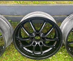 18” bmw j9.5 5x120 deep dish bbs style alloys - Image 5/5