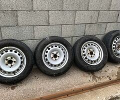 Vw Caddy 15 inch steel wheels