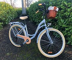 CITY BIKE + BASKET - 7 SHIMMANO SPEED - DELIVERY 