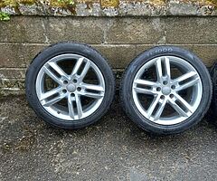 Audi 18inch genuine sline alloy wheels with good tyres for sale