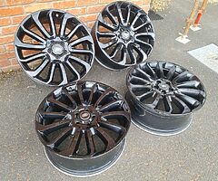 GENUINE RANGE ROVER 22" INCH TURBINE 7007  FITS SPORT/VOGUE/EVOQUE ALLOY WHEELS GLOSS BLACK 5x120 - Image 3/9