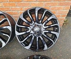 GENUINE RANGE ROVER 22" INCH TURBINE 7007  FITS SPORT/VOGUE/EVOQUE ALLOY WHEELS GLOSS BLACK 5x120 - Image 5/9
