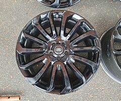 GENUINE RANGE ROVER 22" INCH TURBINE 7007  FITS SPORT/VOGUE/EVOQUE ALLOY WHEELS GLOSS BLACK 5x120 - Image 6/9