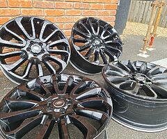 GENUINE RANGE ROVER 22" INCH TURBINE 7007  FITS SPORT/VOGUE/EVOQUE ALLOY WHEELS GLOSS BLACK 5x120 - Image 8/9