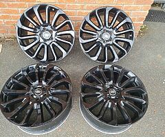 GENUINE RANGE ROVER 22" INCH TURBINE 7007  FITS SPORT/VOGUE/EVOQUE ALLOY WHEELS GLOSS BLACK 5x120 - Image 3/9