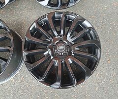 GENUINE RANGE ROVER 22" INCH TURBINE 7007  FITS SPORT/VOGUE/EVOQUE ALLOY WHEELS GLOSS BLACK 5x120 - Image 7/9
