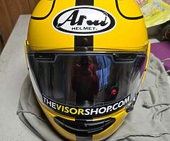 Arai Joey Dunlop replica with authenticity cert.