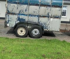 Cattle box and car trailer