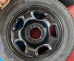 Vitara steel wheels and A/T tyres