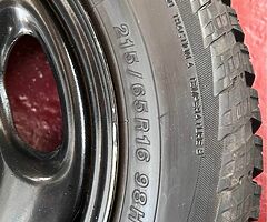 Vitara steel wheels and A/T tyres