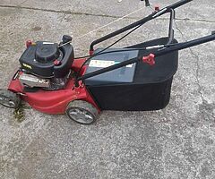 Small  power  driven  lawnmower  great  shape  easy  started