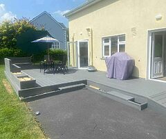 Composite decking and pergola