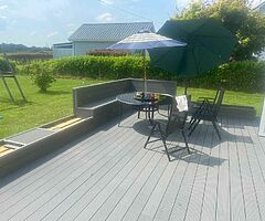 Composite decking and pergola