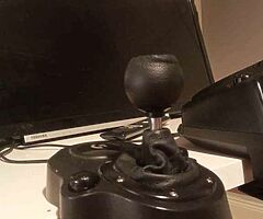 Ps4 sterring wheel,pedals,gearstick,stand