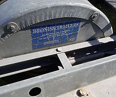 Broniss 3 bike galvanised trailer