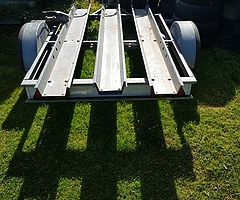 Broniss 3 bike galvanised trailer