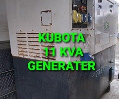 Kubota super silent 11 kva generator in excellent condition Only done 1900 hours privately owned in - Image 4/7