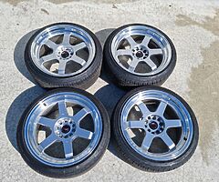 18" x 9" JAPAN RACING JR12 ALLOYS 5x114.3