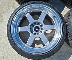 18" x 9" JAPAN RACING JR12 ALLOYS 5x114.3 - Image 5/7
