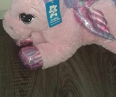 Pink loveky fluffy unicorn