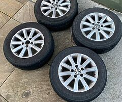 Mk5 golf front bumper and alloys