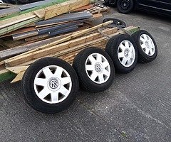 Alloys 14 inch from wolsvagen polo
