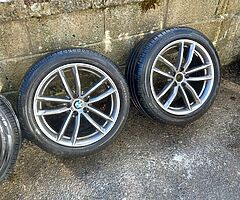Bmw g30 18inch 5x112 genuine alloy wheels with good tyres for sale - Image 3/4