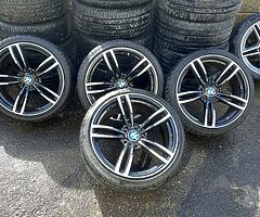 Bmw 19inch alloy wheels with good tyres for sale