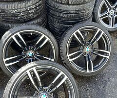 Bmw 19inch alloy wheels with good tyres for sale - Image 3/4