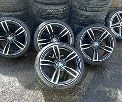 Bmw 19inch alloy wheels with good tyres for sale - Image 4/4