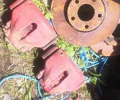 B6 a4 front calipers